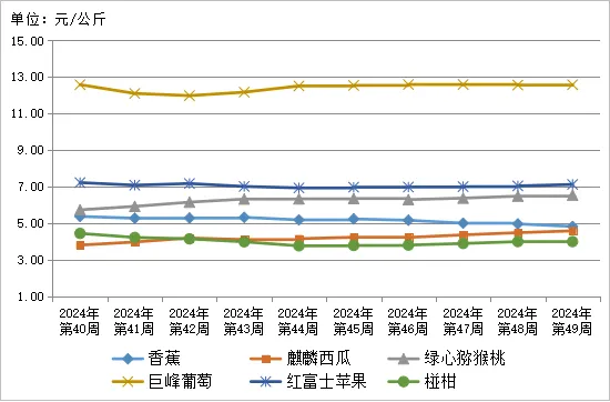 贵州省农产品批发市场价格监测周报(2024年12月/第49周)
