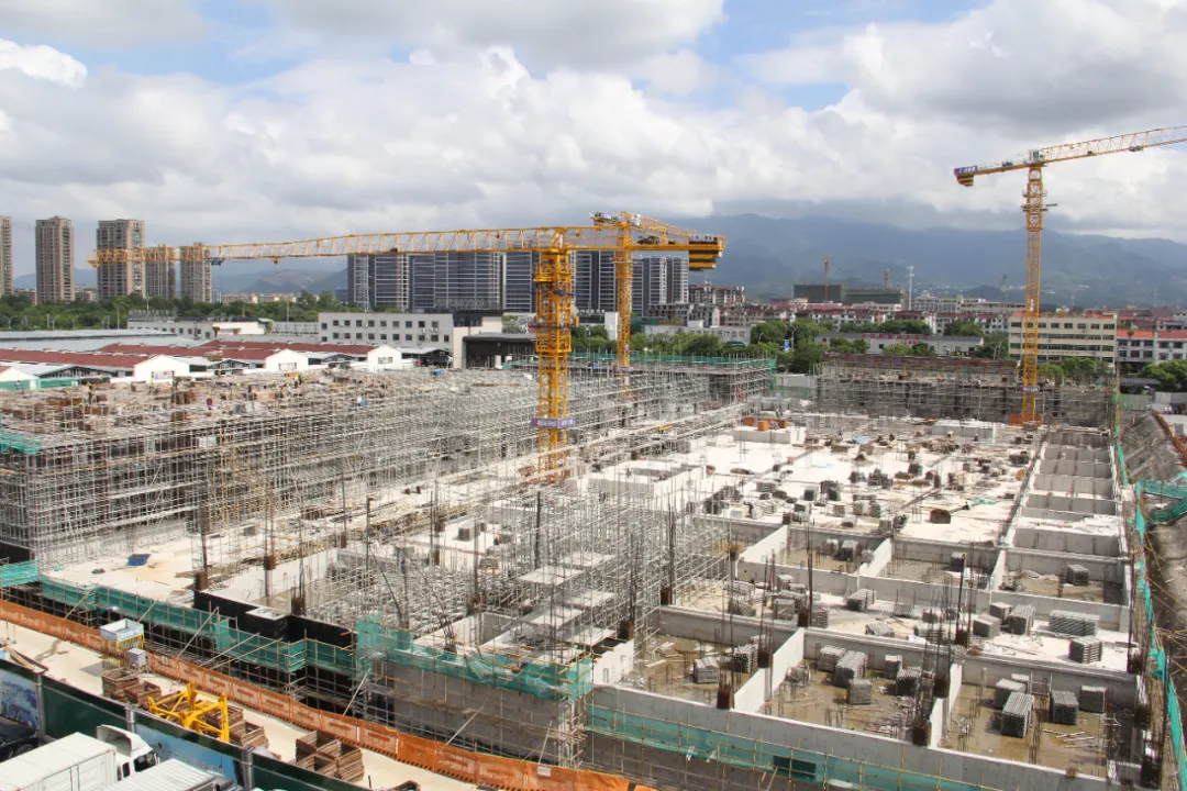 金华农产品批发市场扩建!东交易区项目顺利完成地下室封顶
